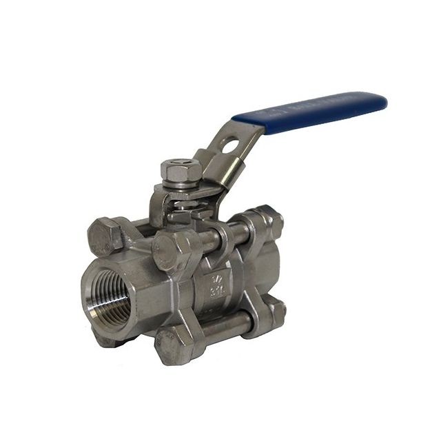 1/2" SS Ball Valve – 3 Piece